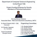 Expert Talk on Project Funding Schemes for Faculty by CSE Department